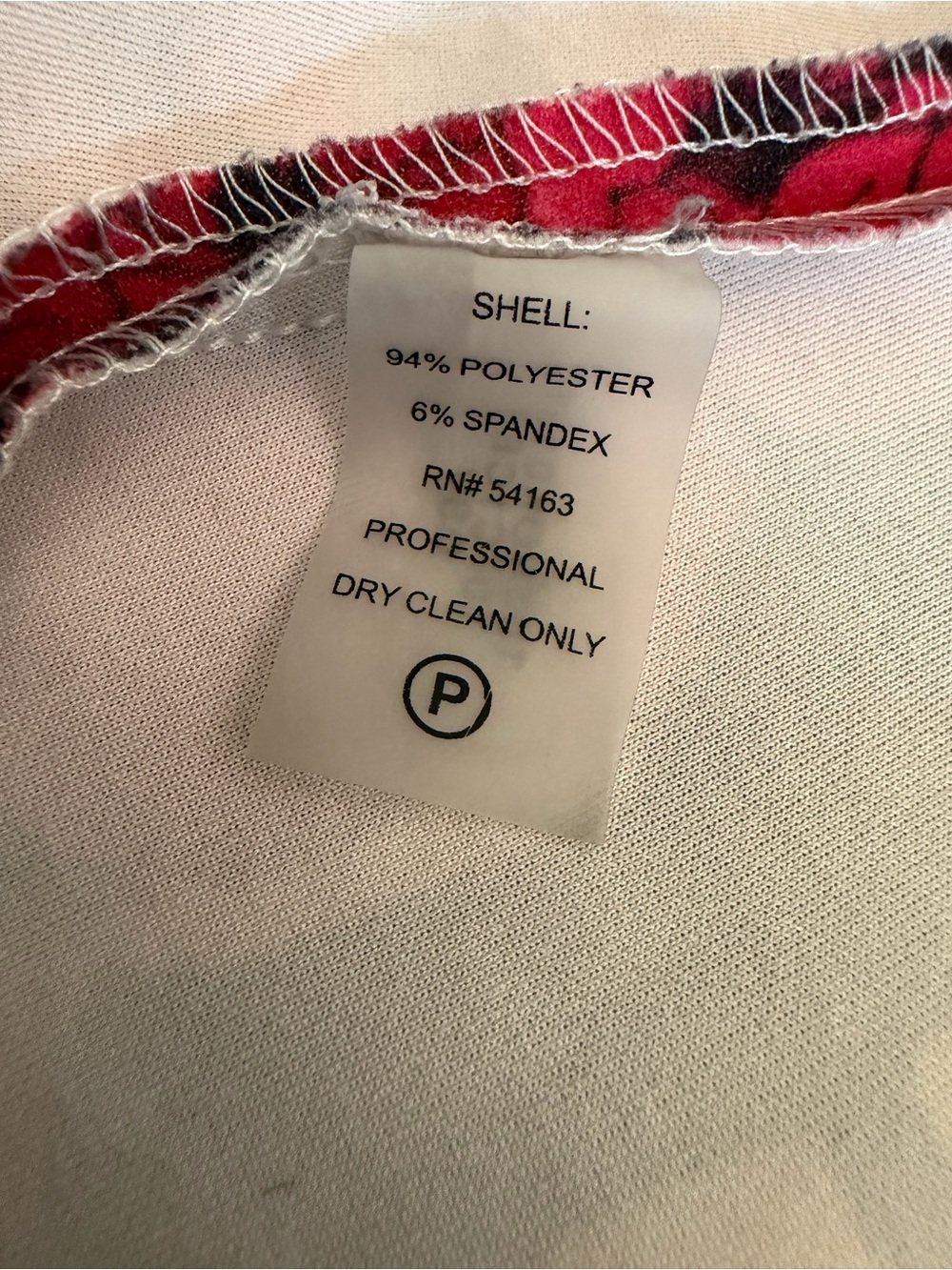 Sz 16 Tommy Hilfiger sleeveless a-line dress- white red floral- cocktail work - Picture 9 of 10